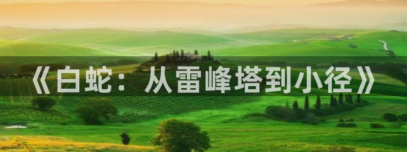 动漫之家 the：《白蛇：从雷峰塔到小径》